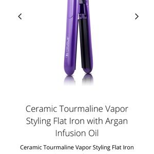 Purple Ceramic Tourmaline Vapor Flat Iron